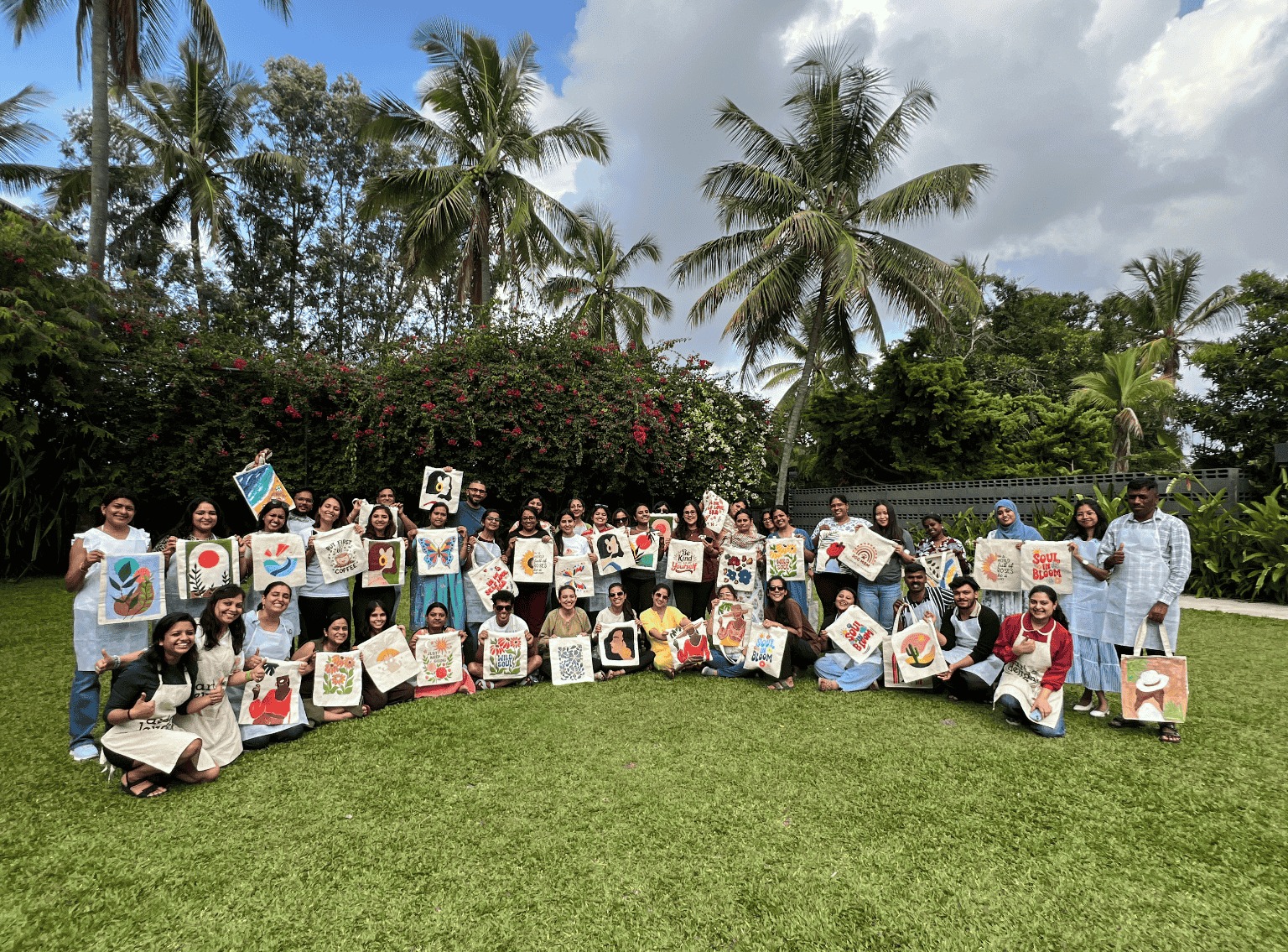 FFE team group photo, retreat venue