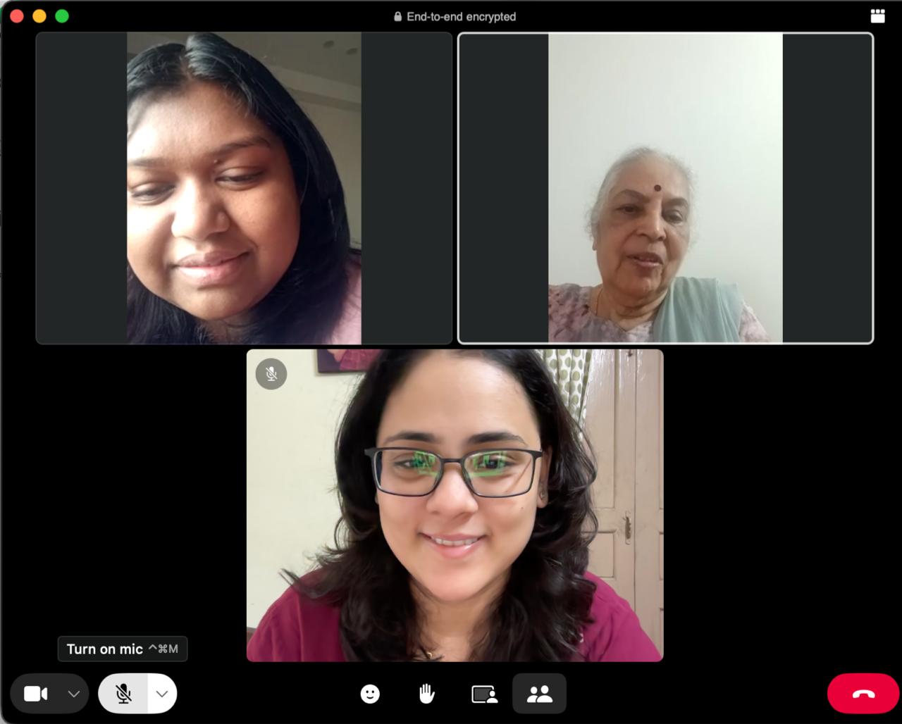 Donor-Scholar Interaction with Mrs. Usha Rao and Her Supported Scholar