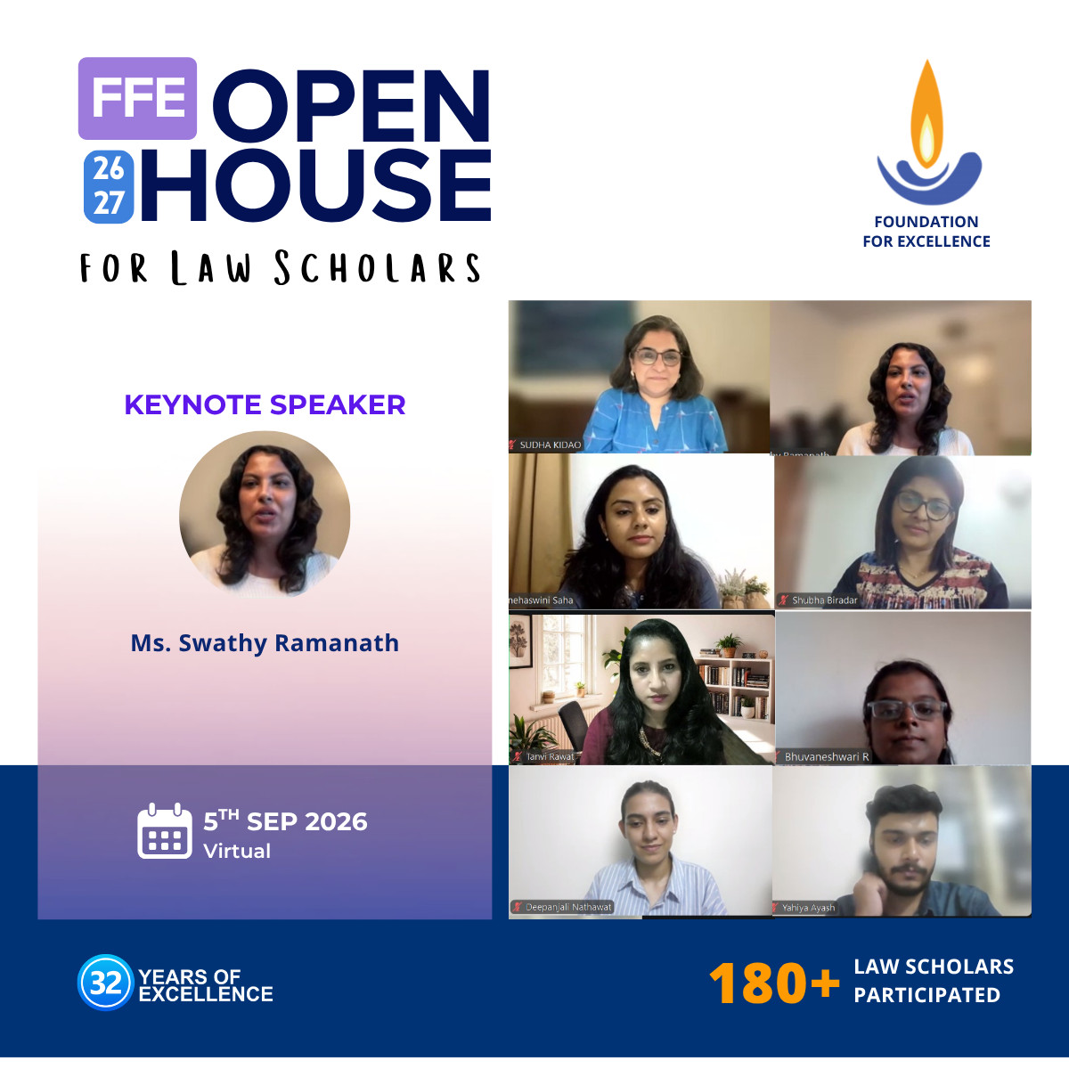 FFE Open House for Law Scholars, Ms. Swathy Ramanath