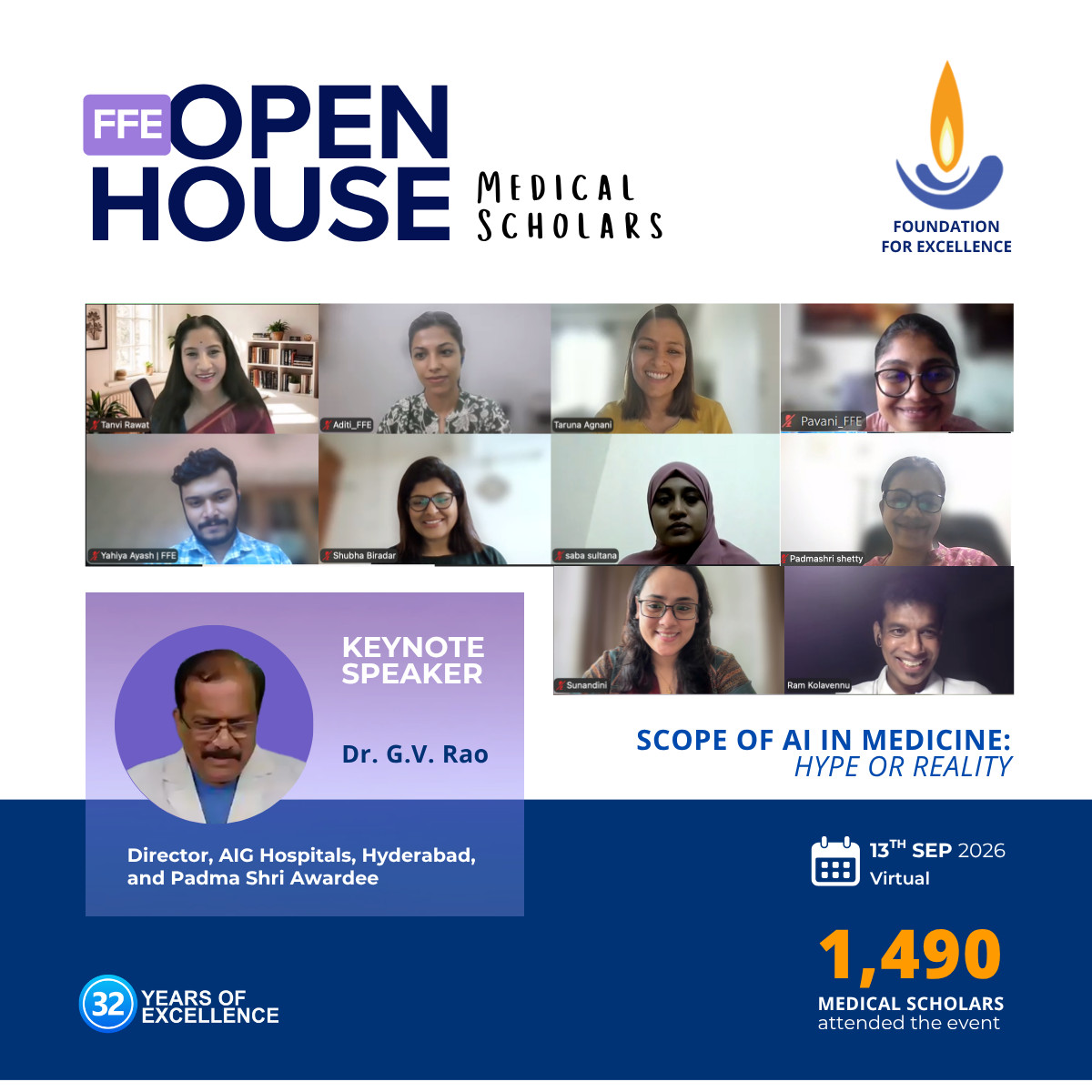 FFE Open House for Medical Scholars, Dr. G.V. Rao