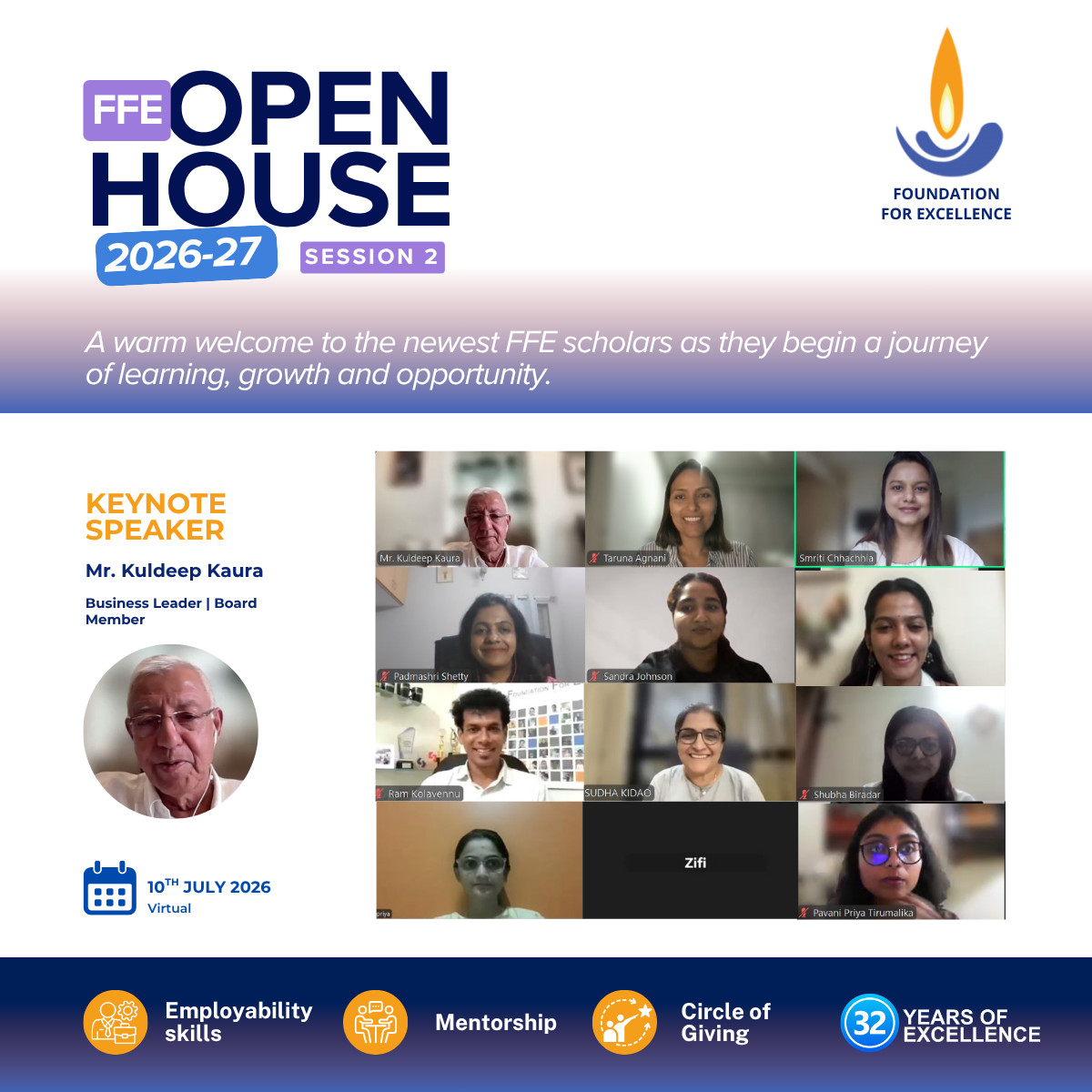 FFE Open House 2026-27 Session 2, Mr. Kuldeep Kaura