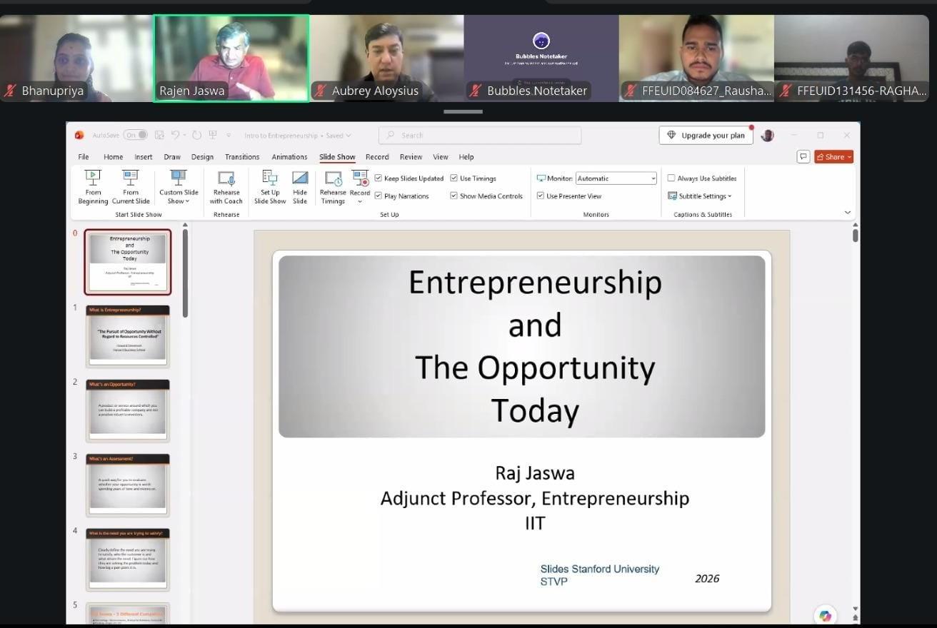 Entrepreneurship & Mentorship Program 2026-Orientation session